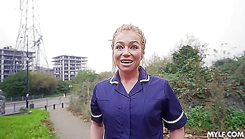 Mature woman with a sexy blonde