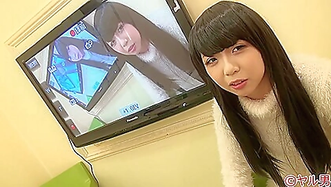 Milfo and sexy asian milf gets fucked by a dildo