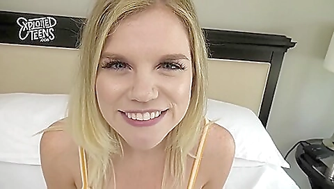 Sexy blonde girl with perfect body